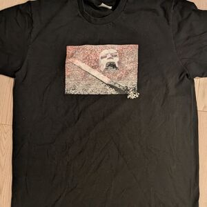 Supreme Black Tee with Graphic Design